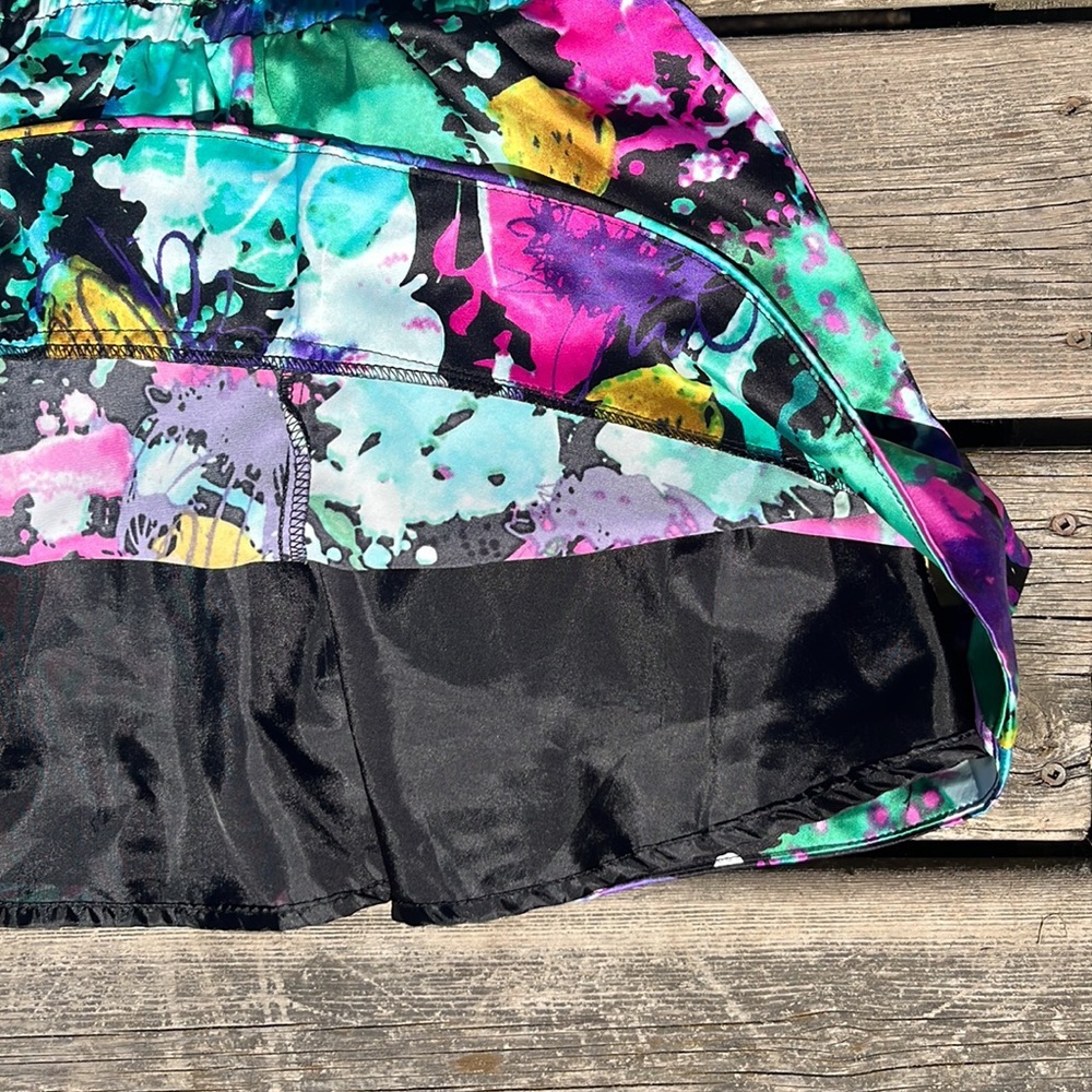 Paint Splatter Pattern Circle Mini Skirt - Picture 4 of 5